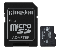 Karta pamięci KINGSTON microSD klasy przemysłowej 8GB, 100/80MB/s + Adapter